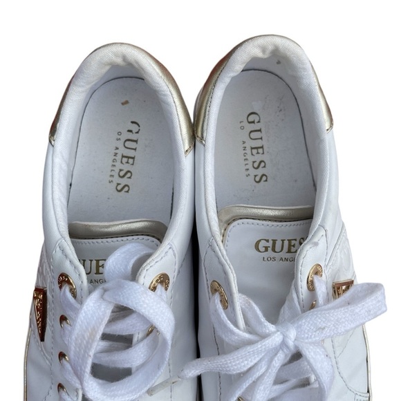 Guess Los Angeles Women White Sneakers Size 8 - Picture 5 of 7